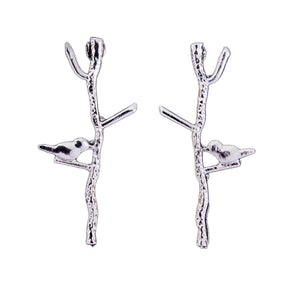 Bird and Branch Earrings